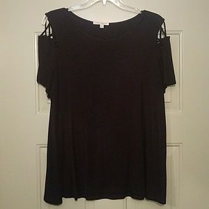 cut out shoulder top